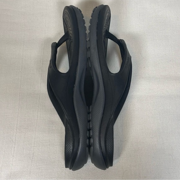 Crocs Kadee II Flip Flop Sandals-Black-Women Size 8 - Picture 7 of 11